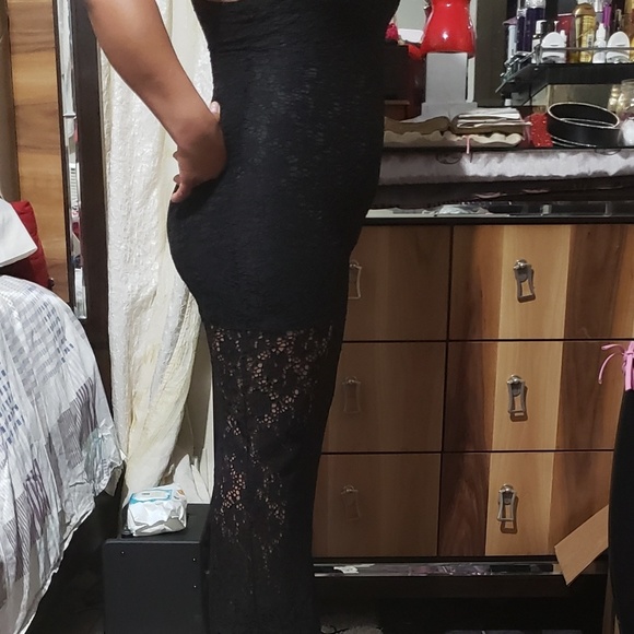 Fashion Nova Dresses & Skirts - Bella d , black lace long dress size small